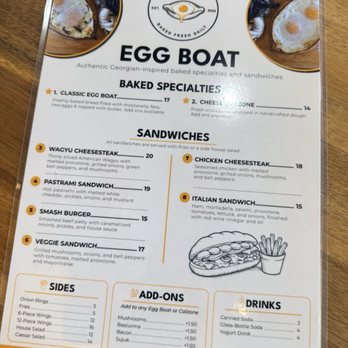 Egg Boat - Georgian Near Me - San Fernando Valley, California Egg Boat - Georgian Near Me - San Fernando Valley, California