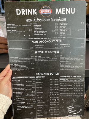 Menu photo 5 Spitfire Arms Bar and Grill Windsor, NS