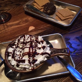 M3 Restaurant - German chocolate brownie with ice cream & whipped cream and Chocolate chip peanut butter ball with graham crackers - Italian Near Me - Reno, Nevada