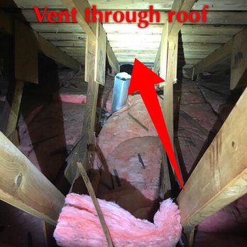 I Find It Inspections - Top floor bathroom & kitchen microwave exhaust vents discharging into the attic space. Vent directly through roof when installing new roof. - Home Inspectors Near Me - Surrey, British Columbia I Find It Inspections - Top floor bathroom & kitchen microwave exhaust vents discharging into the attic space. Vent directly through roof when installing new roof. - Home Inspectors Near Me - Surrey, British Columbia