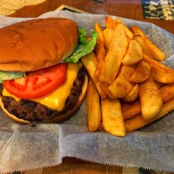 The Clubhouse NMB - Our Famous Cheeseburger and steak fries.