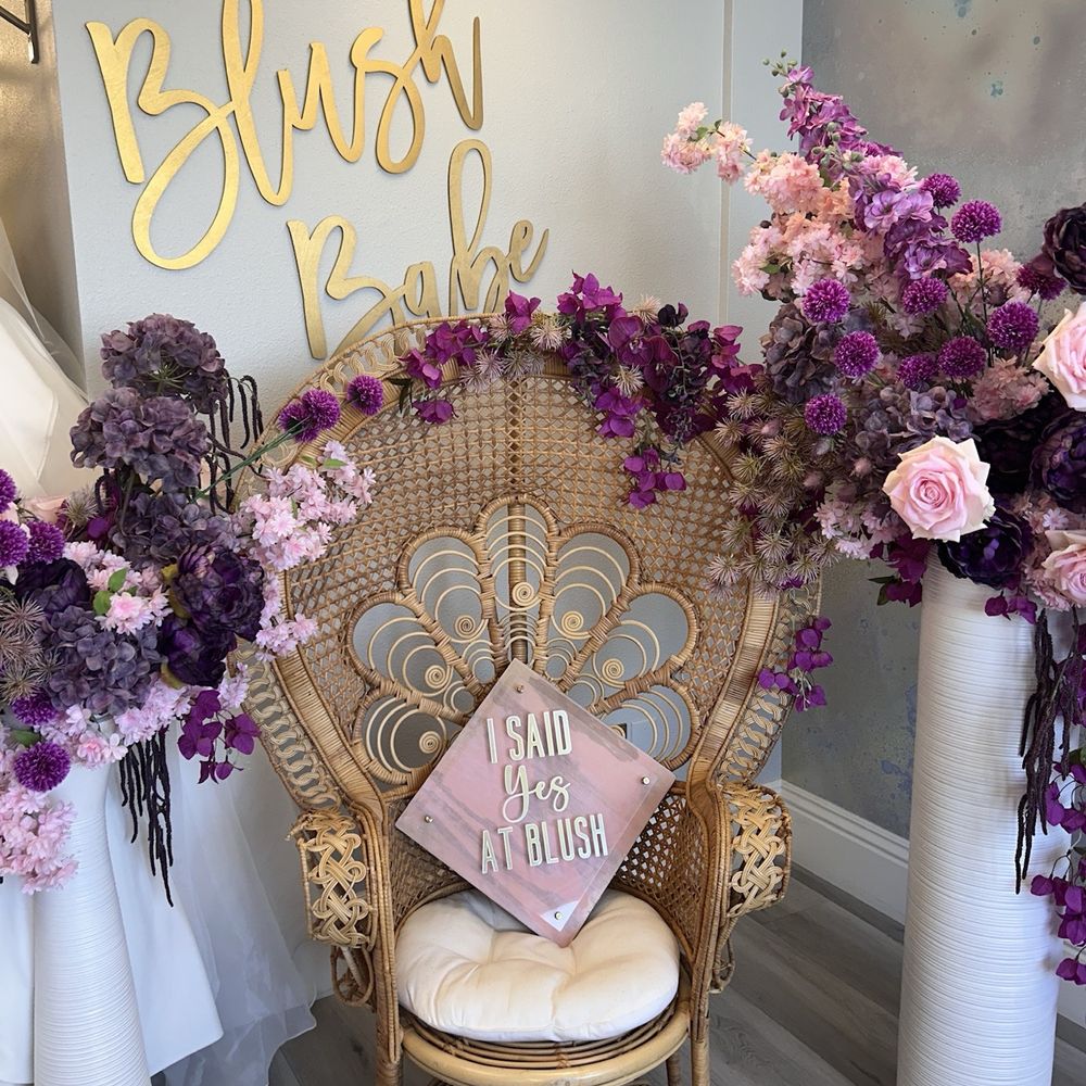 Blush Bridal Couture - "I said yes at Blush" photo wall - Bridal Near Me - Tustin, California Blush Bridal Couture - "I said yes at Blush" photo wall - Bridal Near Me - Tustin, California