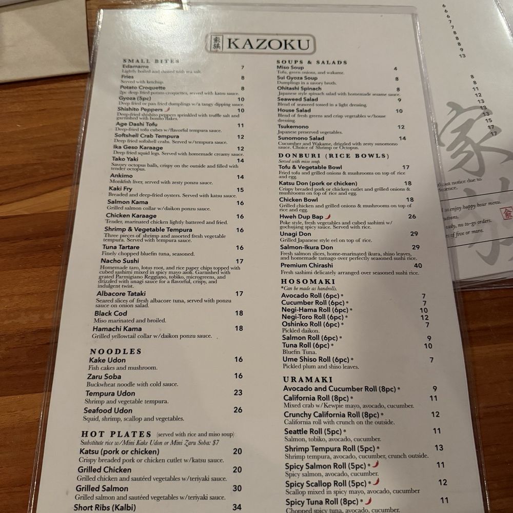 Kazoku - Sushi Bars Near Me - Edmonds, Washington