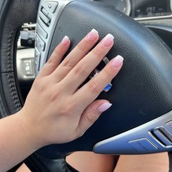 Glow Nails - Dip powder ombré nails with tip