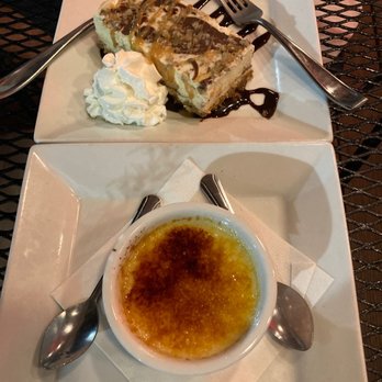 Circa 81 - Vanilla bean creme brûlée and turtle cheesecake - Tapas/Small Plates Near Me - Morehead City, North Carolina Circa 81 - Vanilla bean creme brûlée and turtle cheesecake - Tapas/Small Plates Near Me - Morehead City, North Carolina