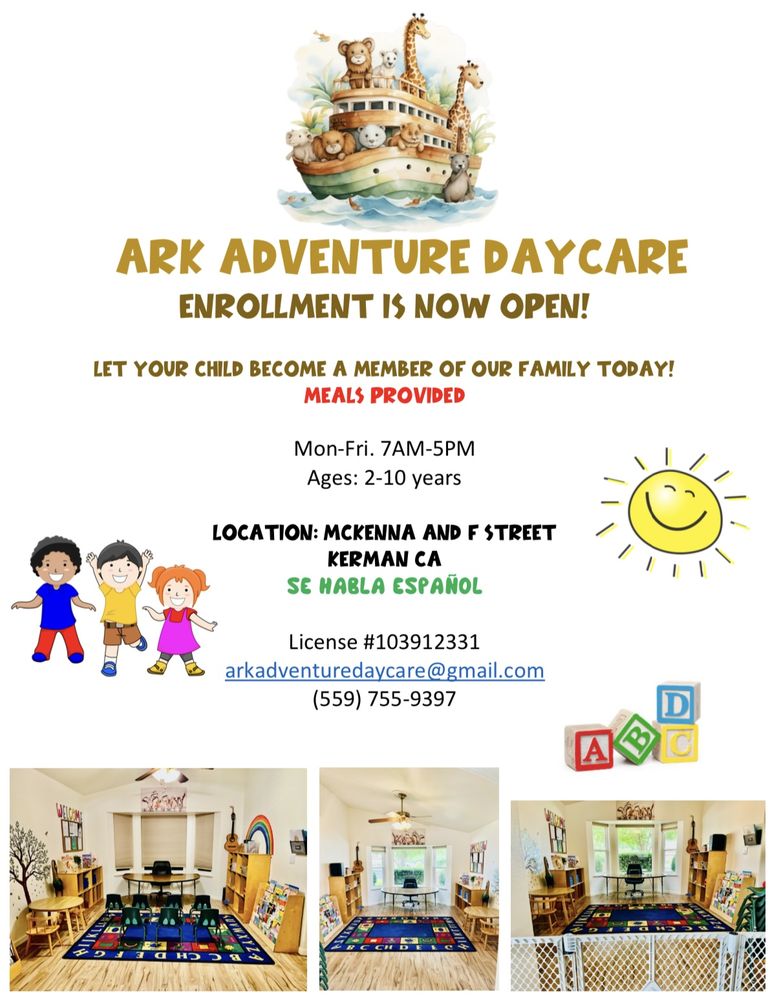 Ark Adventure Day Care - childcare center in Kerman, CA