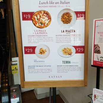 Eataly Boston - Restaurants in Eataly and their lunch menus when the ever from the street. - Pizza Near Me - Boston, Massachusetts Eataly Boston - Restaurants in Eataly and their lunch menus when the ever from the street. - Pizza Near Me - Boston, Massachusetts