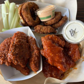 Fire On The Mountain - I ordered the 5 piece tenders, but somehow got 8, Love it, so good! - Chicken Wings Near Me - Denver, Colorado Fire On The Mountain - I ordered the 5 piece tenders, but somehow got 8, Love it, so good! - Chicken Wings Near Me - Denver, Colorado