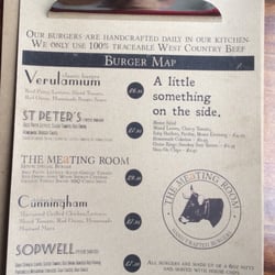 The Meating Room - Short but effective menu (there are milkshake's too!)