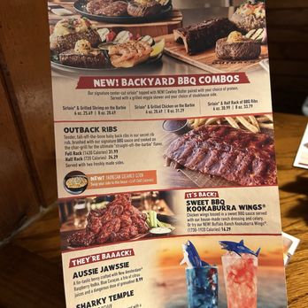Outback Steakhouse - Menu - Steakhouses Near Me - Westbury, New York Outback Steakhouse - Menu - Steakhouses Near Me - Westbury, New York