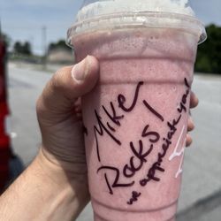 Latte Luv - My strawberry smoothie surprise!