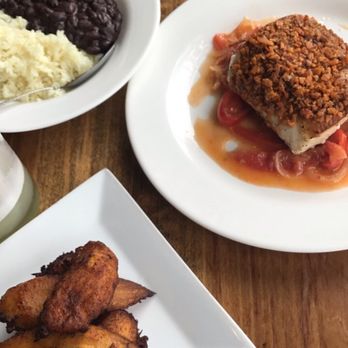 Orinoco - Mahi Mahi with plantain, rice and beans sides, like a casado! - Caribbean Near Me - Brookline, Massachusetts Orinoco - Mahi Mahi with plantain, rice and beans sides, like a casado! - Caribbean Near Me - Brookline, Massachusetts