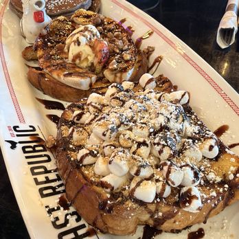 Breakfast Republic - Oreo pancakes & banana split French toast & smores French toast - Breakfast & Brunch Near Me - Los Angeles, California Breakfast Republic - Oreo pancakes & banana split French toast & smores French toast - Breakfast & Brunch Near Me - Los Angeles, California