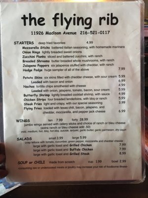 Menu photo 4 The Flying Rib Lakewood, OH Menu photo 4 The Flying Rib Lakewood, OH
