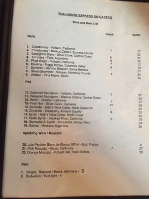 Menu photo 4 Thai House Express Restaurant San Francisco, CA Menu photo 4 Thai House Express Restaurant San Francisco, CA