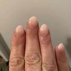 McKaylie Nail Salon - Uneven nails, shape, files real nails down against wishes. They were supposed to be almond shaped