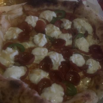 Haswell Green's - Pizza burata, pepperoni , and hot honey - New American Near Me - New York, New York