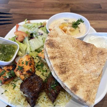 Mediterranean Kebob Station - Kabob mix plate - Mediterranean Near Me - Walnut, California