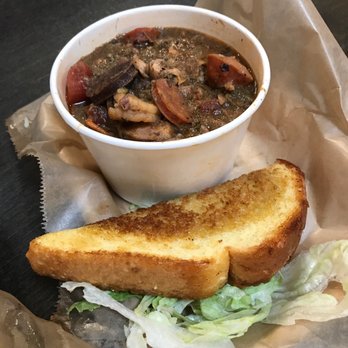 Cane Patch Kitchen - Don't waste your money. It's bland served w oily bread. It tastes nothing like the sample. Honestly - Soul Food Near Me - San Diego, California