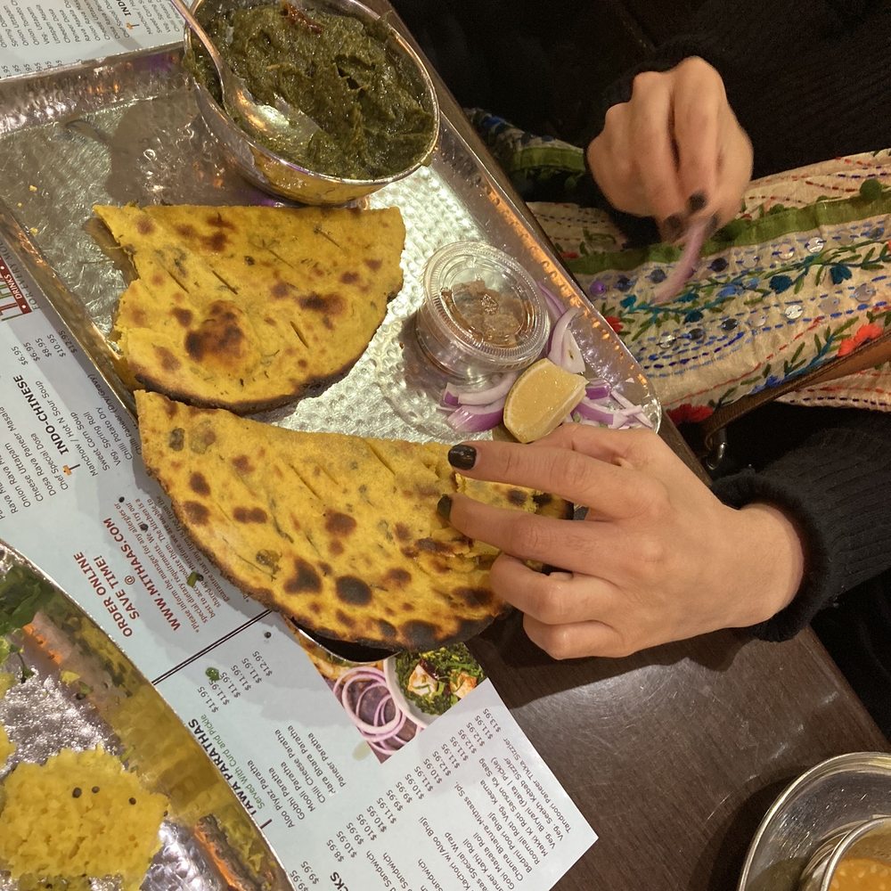 Mithaas Jersey City - Makki Ki Roti Sarson Ka Saag yum - Indian Near Me - Jersey City, New Jersey Mithaas Jersey City - Makki Ki Roti Sarson Ka Saag yum - Indian Near Me - Jersey City, New Jersey