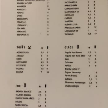 Arume - Drinks menu 2 - Mediterranean Near Me - Barcelona, B