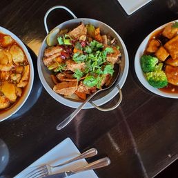 Chili dry pot, triple s tofu
