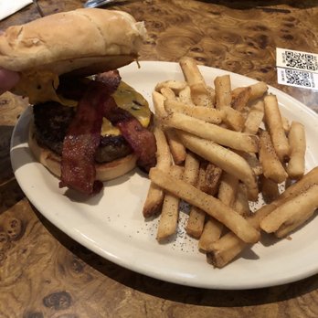 Crystal Beer Parlor - The Classic Crystal Burger with no vegetables and bacon added. - Southern Near Me - Savannah, Georgia