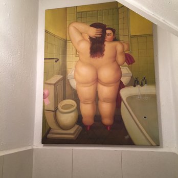 Somorrostro - Bathroom art in the Ladies toilet - Catalan Near Me - Barcelona, B