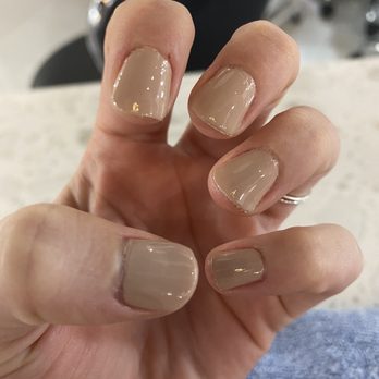 Modern Nails Lounge Spa - Paint over the cuticles on to skin, some areas of the nails aren't covered. My pointer finger isn't even filed straight. - Nail Salons Near Me - Austin, Texas
