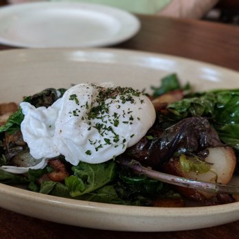 Tilikum Place Cafe - Hash ($15) - 4 stars. Simple but the potatoes were great, the chorizo savory and crispy. Fri lunch 2018-05-25 - New American Near Me - Seattle, Washington