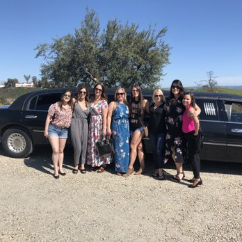 Nipomo Limo and Party Bus - Outside the limo at one of the wineries - Limos Near Me Nipomo Limo and Party Bus - Outside the limo at one of the wineries - Limos Near Me