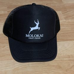 Aunty’s Leis & Little Things - Molokai Fast Food trucker hat- because the only fast food we have here is the kind you catch.