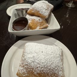 Beignets with dipping sauce