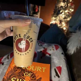 White Duck Espresso - Iced White Mocha + Peppermint, my go to all year long. - Coffee & Tea Near Me - New Port Richey, Florida White Duck Espresso - Iced White Mocha + Peppermint, my go to all year long. - Coffee & Tea Near Me - New Port Richey, Florida