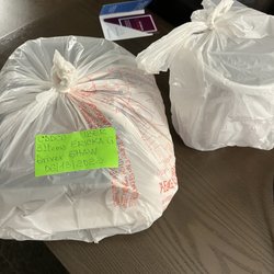 Mama Put Restaurant - How it was packaged for delivery (Thank you for double knotting... please continue doing this)