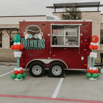 Rollin Beans Coffee - a food truck with balloons - Coffee & Tea Near Me - Fate, Texas