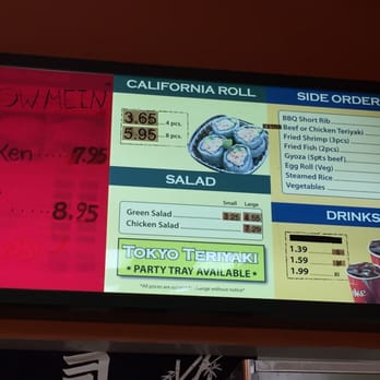 Poki Yaki - Teriyaki menu as of March 2016 - Japanese Near Me - Buena Park, California