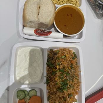 Jagdish Farsan - Misal Oav and Tava pulao made vegan (not yogurt) - Indian Near Me - Brampton, Ontario Jagdish Farsan - Misal Oav and Tava pulao made vegan (not yogurt) - Indian Near Me - Brampton, Ontario