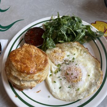 Pies 'n' Thighs - Egg breakfast with side of arugula salad - Southern Near Me - Brooklyn, New York Pies 'n' Thighs - Egg breakfast with side of arugula salad - Southern Near Me - Brooklyn, New York