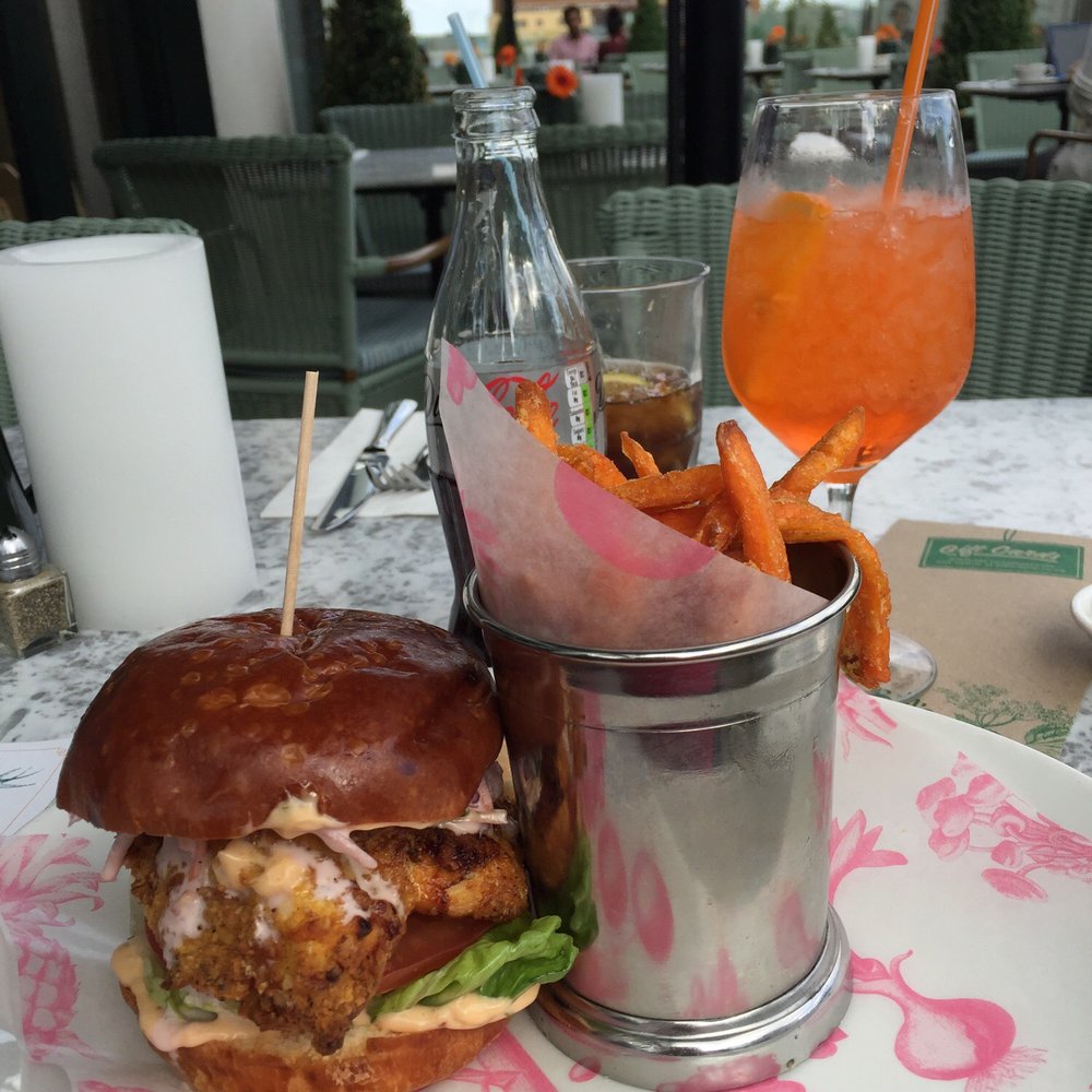 Bill's Restaurant - Buttermilk chicken burger, Diet Coke and Aperol Spritz! - British Near Me - Birmingham, XWM