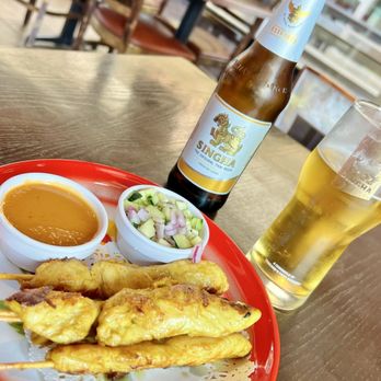 Aura Thai - Chicken Satay - Thai Near Me - Long Beach, California