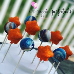 Poppin' Perfections - Galaxy and Star Cake Pops