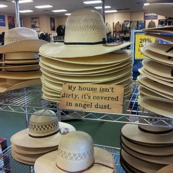 Boot Barn - The hats? I can do without.  The sign speaks to me. - Shoe Stores Near Me - Norco, California