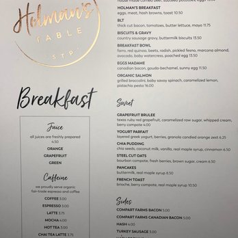 Holman's Table - breakfast menu - Bars Near Me - Saint Paul, Minnesota Holman's Table - breakfast menu - Bars Near Me - Saint Paul, Minnesota