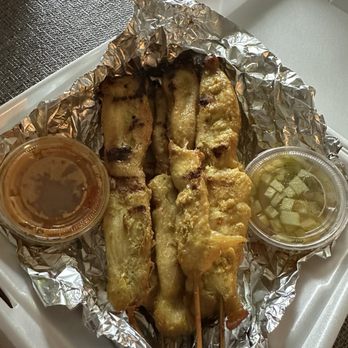 Bangkok Restaurant - Chicken satay - Thai Near Me - Stockton, California