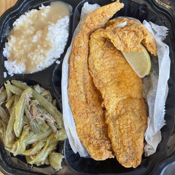 Ruby's Southern Comfort Kitchen - Fried Whiting green beans rice with gravy - Southern Near Me - Bowie, Maryland Ruby's Southern Comfort Kitchen - Fried Whiting green beans rice with gravy - Southern Near Me - Bowie, Maryland