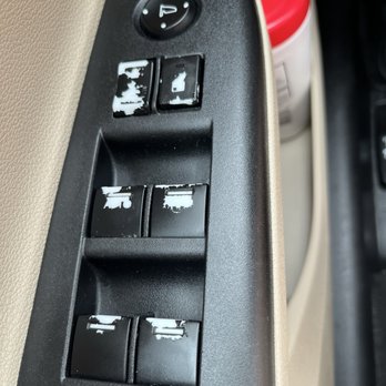 Impact Detailer Pros - Scrubbed these so hard the paint came off. The window lock button is now broken and I can't use it. - Auto Detailing Near Me Impact Detailer Pros - Scrubbed these so hard the paint came off. The window lock button is now broken and I can't use it. - Auto Detailing Near Me