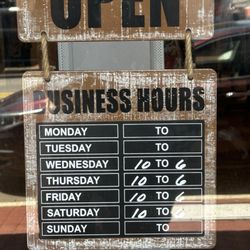 Wayward Vestiaire - Hours as of June 2024