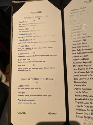 Menu photo 1 'O' Bar + Kitchen Santa Barbara, CA
