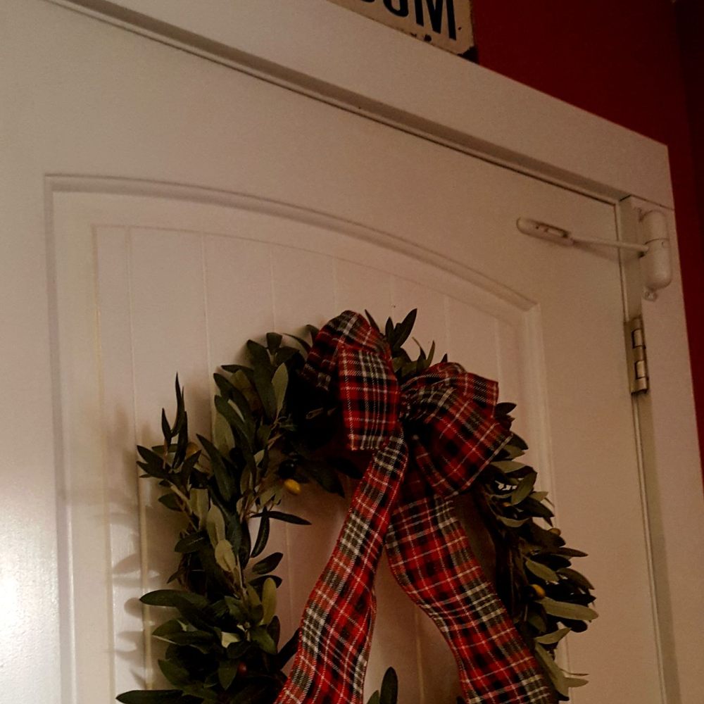 1943 Pizza Bar - WC with a holiday adornment - 12/2/2018 - Pizza Near Me - Greenport, New York 1943 Pizza Bar - WC with a holiday adornment - 12/2/2018 - Pizza Near Me - Greenport, New York